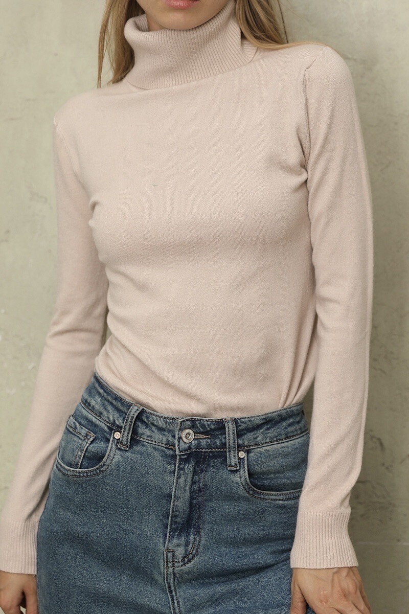 Mayorista SARAH JOHN - Jersey fino de cuello alto