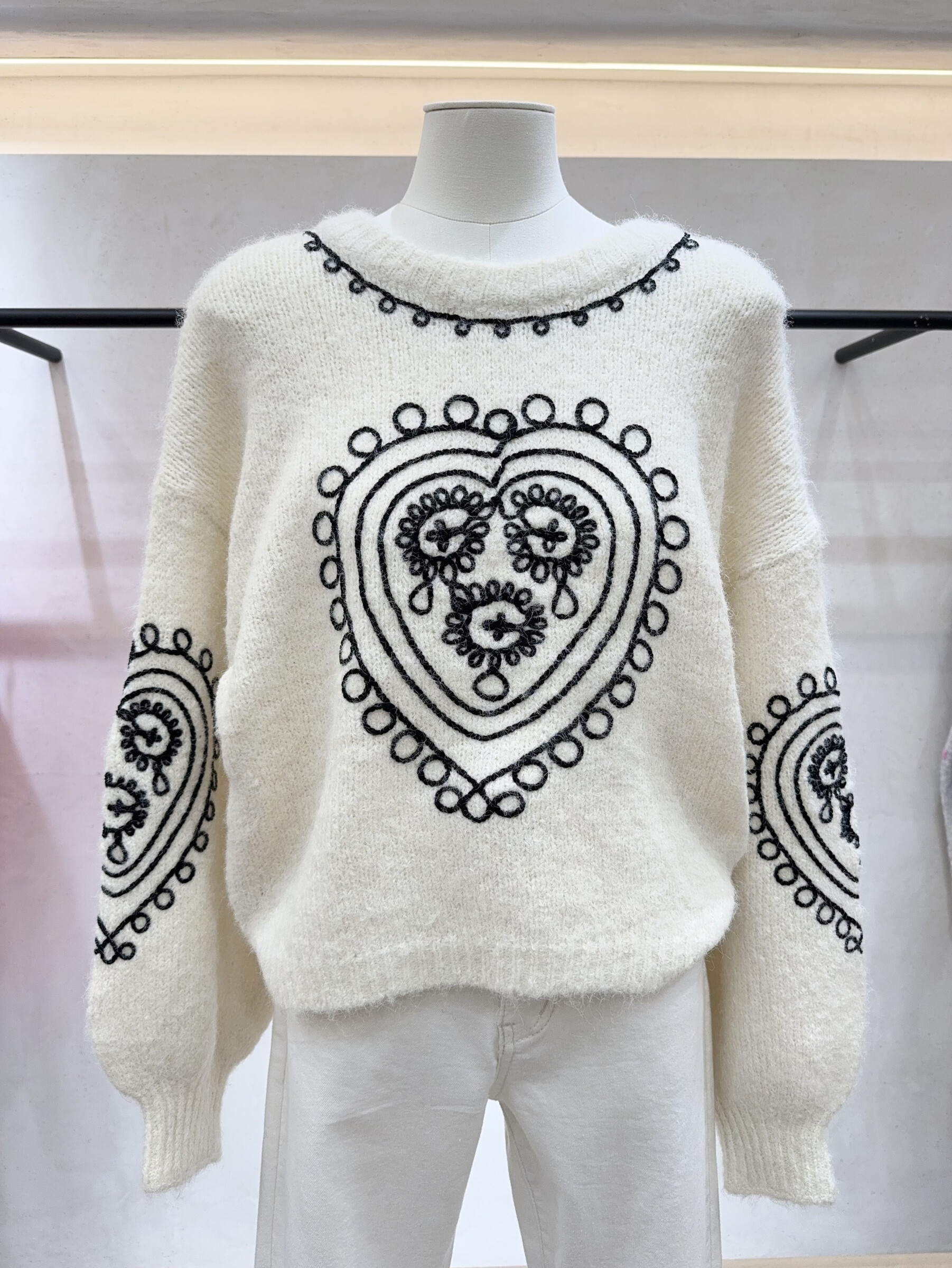 Mayorista SARAH JOHN - Jersey corazón bordado