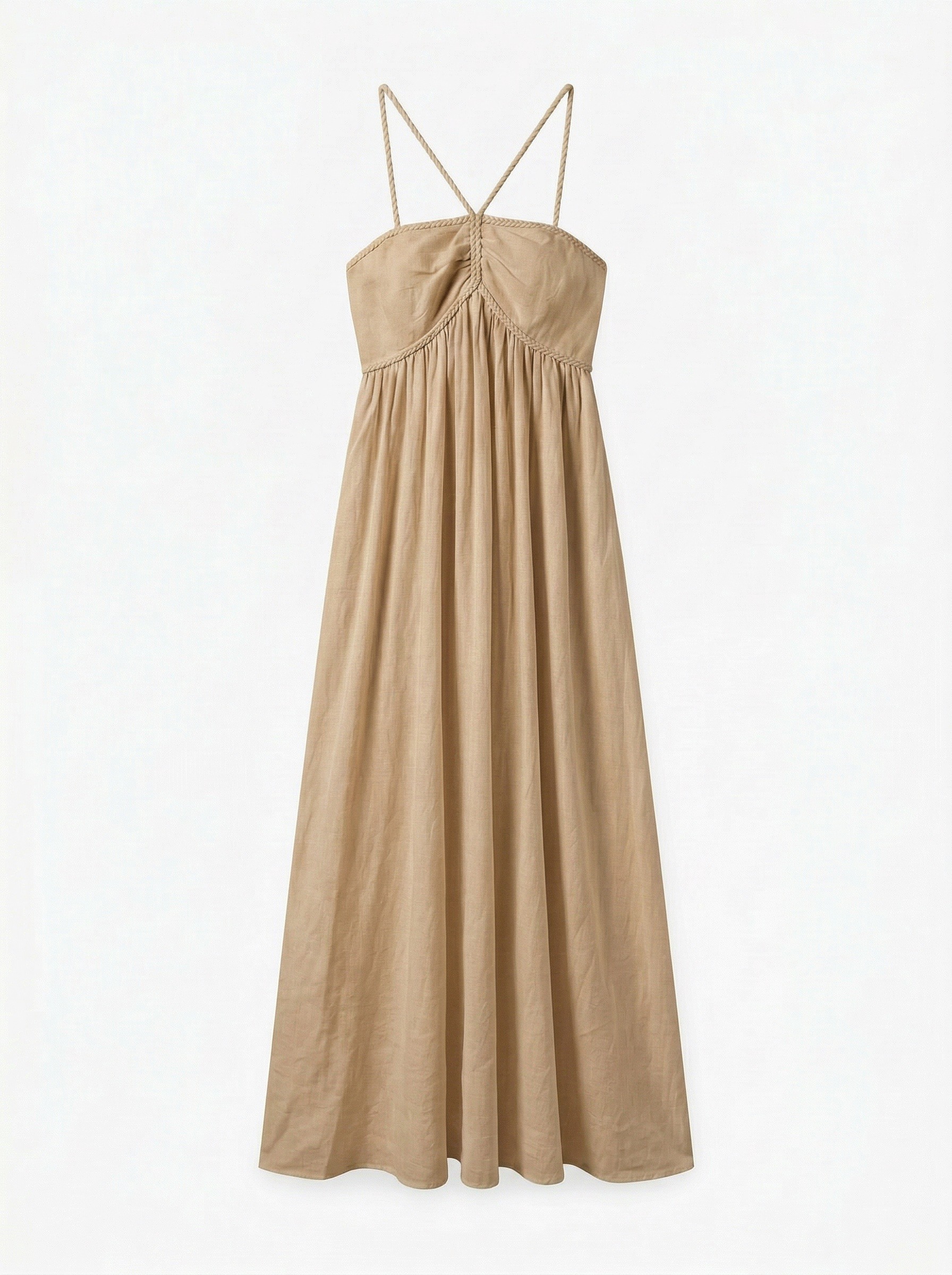 Grossiste Sarah John - Robe maxi en coton et lin, style boheme