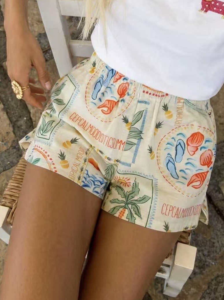 Grossiste Sarah John - Short en coton imprimé