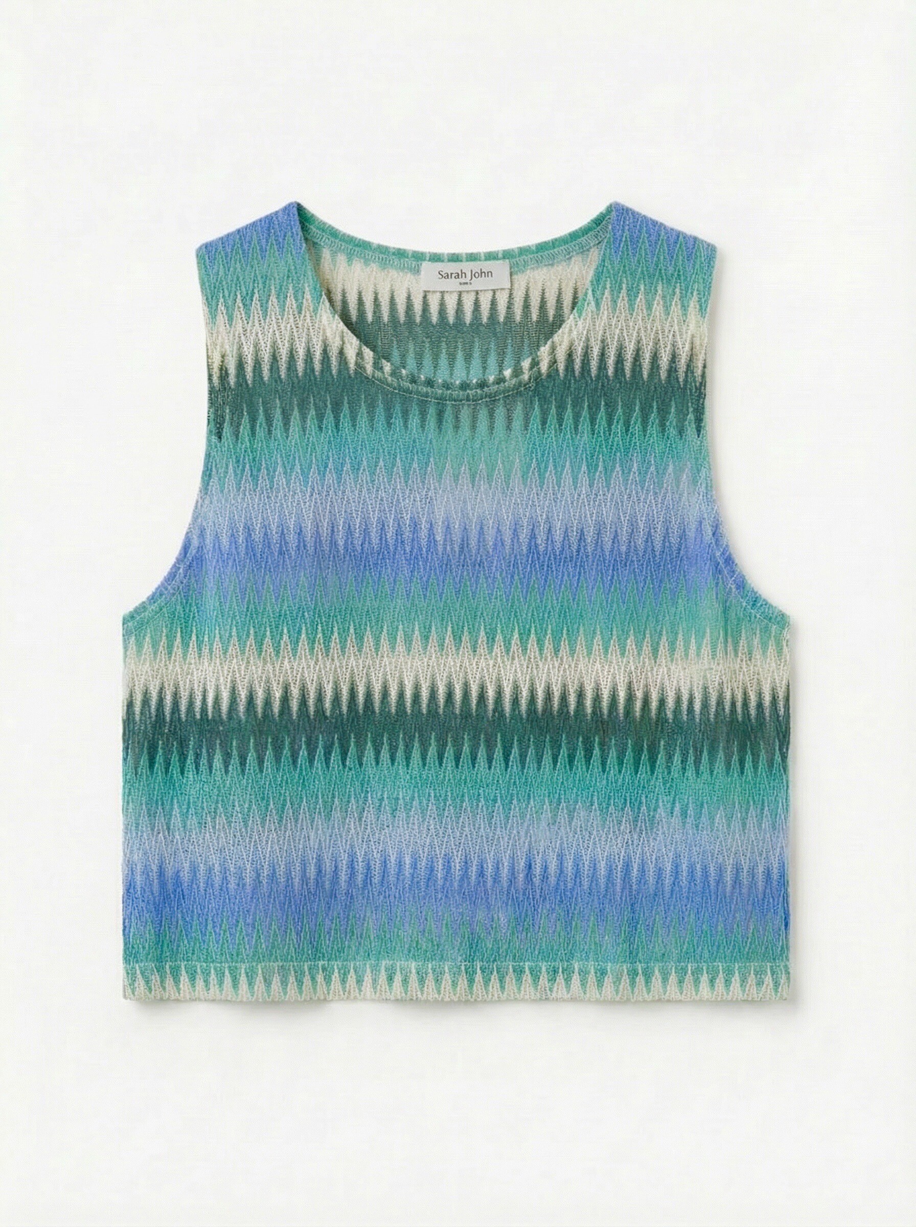 Mayorista Sarah John - Top sin mangas de crochet