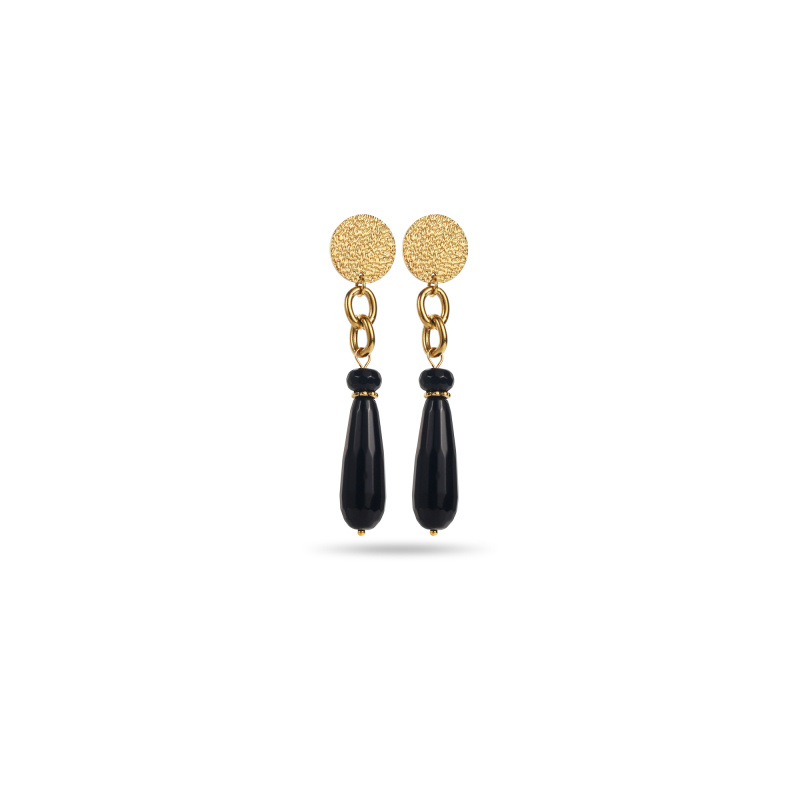 Wholesaler Satine - Stone Dangling Drop Earrings