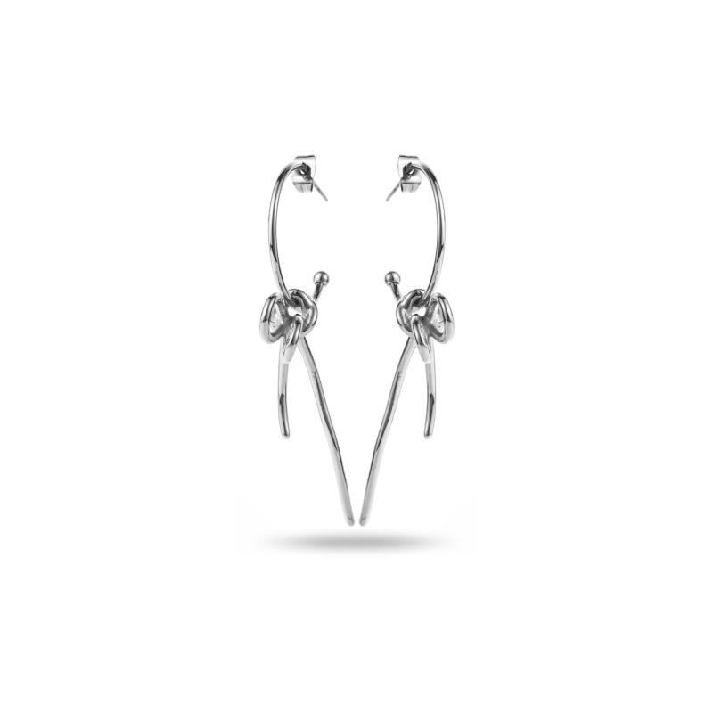 Wholesaler Satine - Knot Hoop Earrings