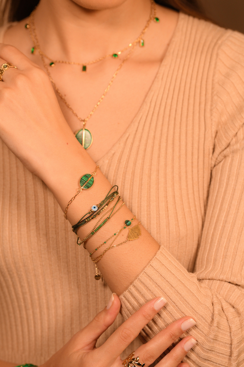 Wholesaler Satine - triple ginkgo leaf bracelet