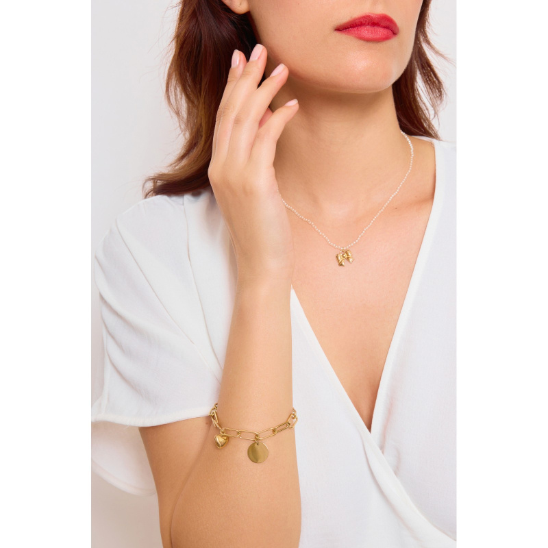 Wholesaler Satine - Figaro Mesh Bracelet with Customizable Pendant