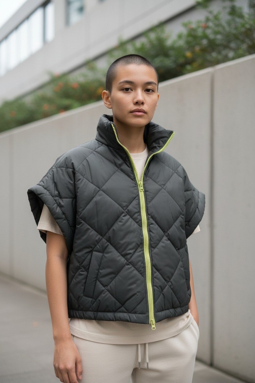 Grossiste Saturne Paris - Big Size Exclusive - Doudoune fine cape