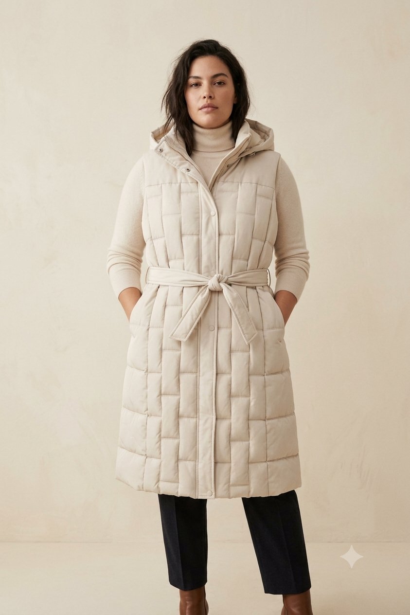 Grossiste Saturne Paris - Big Size Exclusive - JRT05 Longue Doudoune Sans Manches – Manteau Femme en Gros – Capuche Amovible, Ceinture Amovible – Tailles 36 à 50 (Grande Taille) Grossiste Saturne Paris - Big Size Exclusive - JRT05 Longue Doudoune Sans Manches – Manteau Femme en Gros – Capuche Amovible, Ceinture Amovible – Tailles 36 à 50 (Grande Taille)