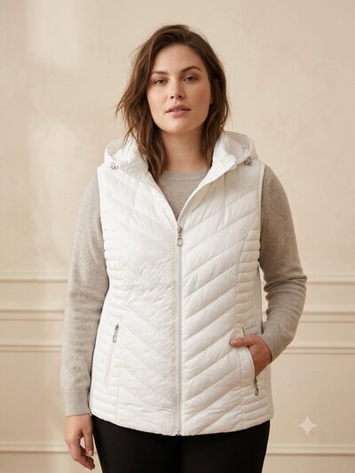 Grossiste Saturne Paris - Big Size Exclusive - Doudoune sans manches courte WM386 – Grossiste manteau femme – Capuche amovible, Bord côte élastique – Tailles 38 à 54 (Grande Taille) Grossiste Saturne Paris - Big Size Exclusive - Doudoune sans manches courte WM386 – Grossiste manteau femme – Capuche amovible, Bord côte élastique – Tailles 38 à 54 (Grande Taille)