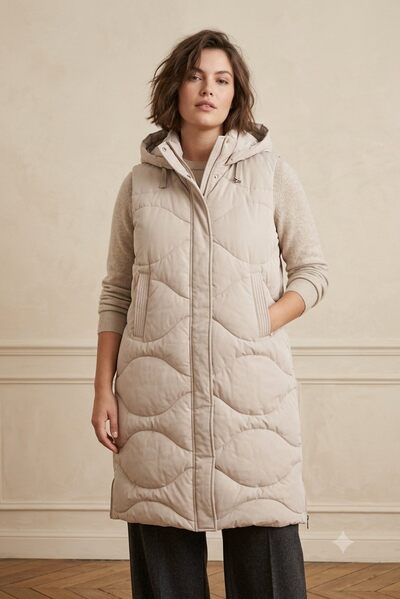 Grossiste Saturne Paris - Big Size Exclusive - AL293 Longue Doudoune Sans Manches – Manteau Femme en Gros – Capuche Fixe – Tailles 38 à 54 (Grande Taille) Grossiste Saturne Paris - Big Size Exclusive - AL293 Longue Doudoune Sans Manches – Manteau Femme en Gros – Capuche Fixe – Tailles 38 à 54 (Grande Taille)