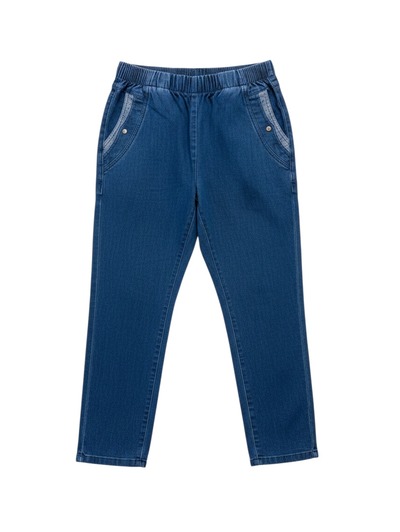 Grossiste Saturne Paris - Big Size Exclusive - Jean taille élastique NJ43 – Grossiste vêtements femme – Revers fixe, Doublure simple – Tailles T1 à T8 Grossiste Saturne Paris - Big Size Exclusive - Jean taille élastique NJ43 – Grossiste vêtements femme – Revers fixe, Doublure simple – Tailles T1 à T8