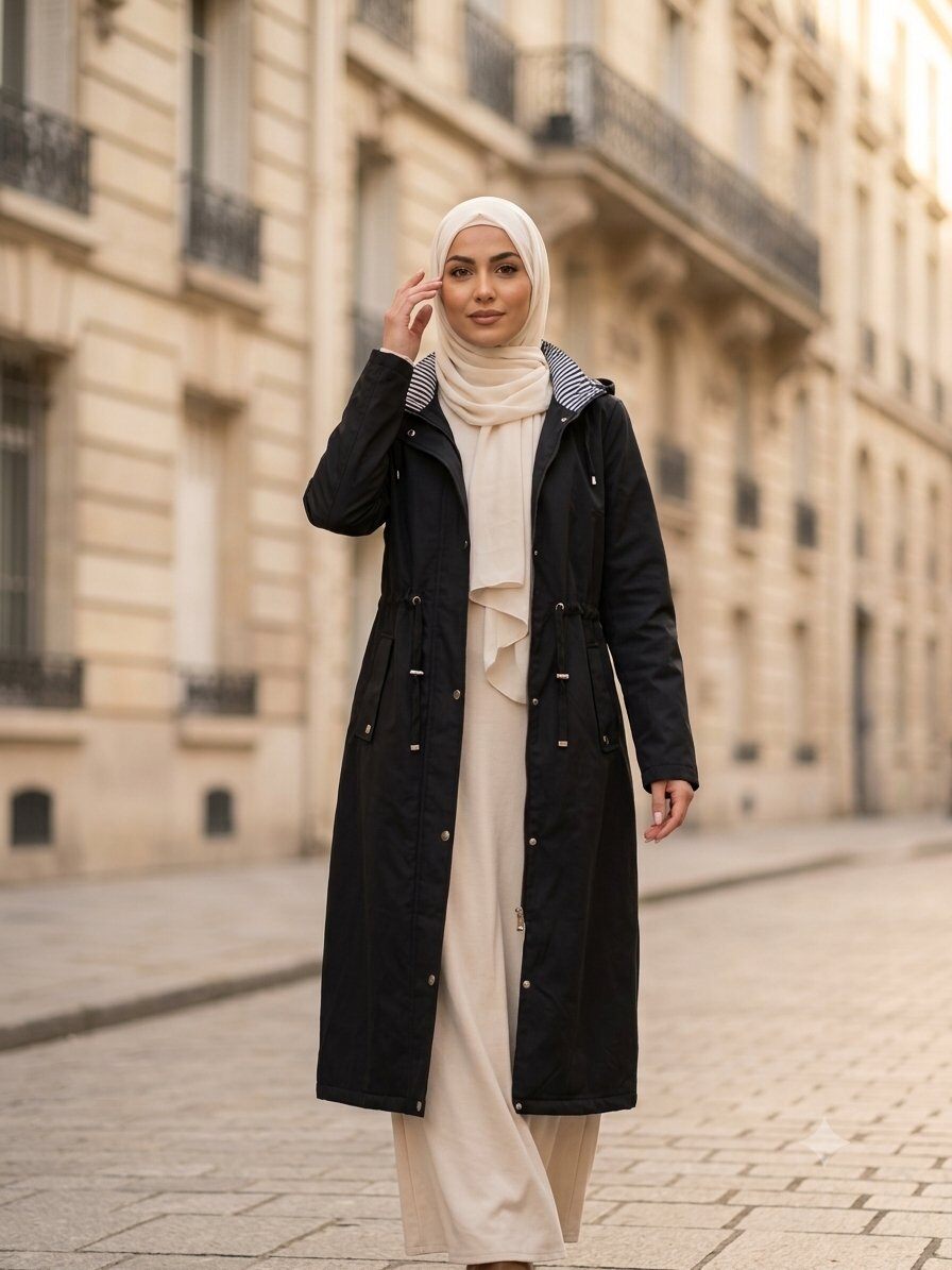 Wholesaler Saturne Paris - Big Size Exclusive - Long Coat - Fleece Lining