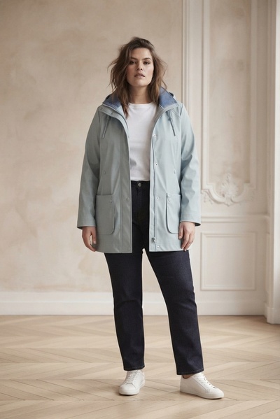 Großhändler Saturne Paris - Big Size Exclusive - Wasserdichte Jacke in großen Größen mit Kapuze – Leopardenfutter – Größen 40 bis 50 Großhändler Saturne Paris - Big Size Exclusive - Wasserdichte Jacke in großen Größen mit Kapuze – Leopardenfutter – Größen 40 bis 50