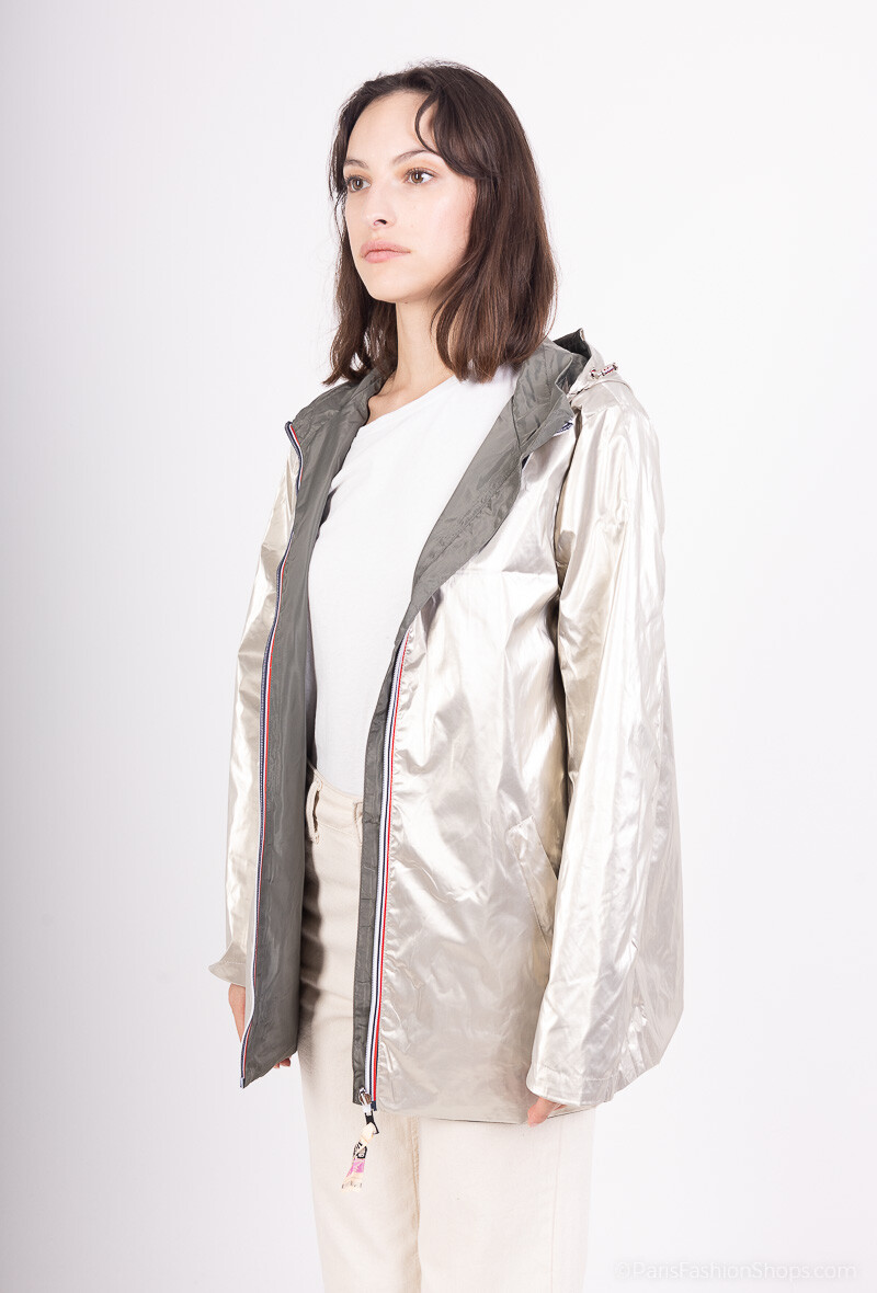 Wholesaler Saturne Paris - Big Size Exclusive - Order By Unit (38 to 54) - Shiny reversible parka, detachable hood
