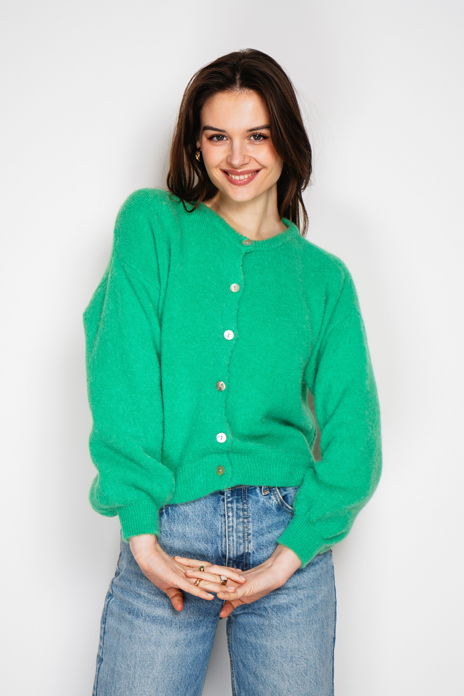 Wholesaler SAVANA - Superfine alpaca and wool cardigan