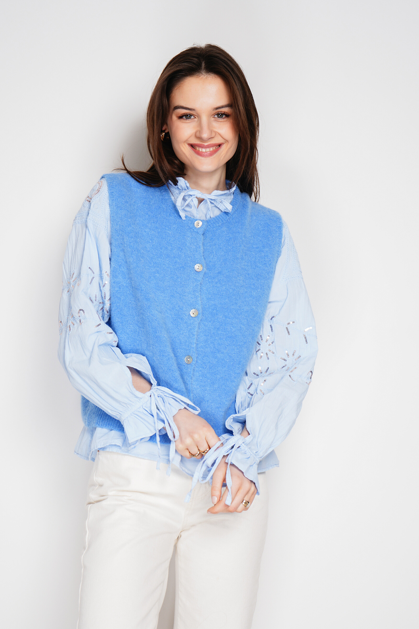 Wholesaler SAVANA - Superfine alpaca sleeveless sweater