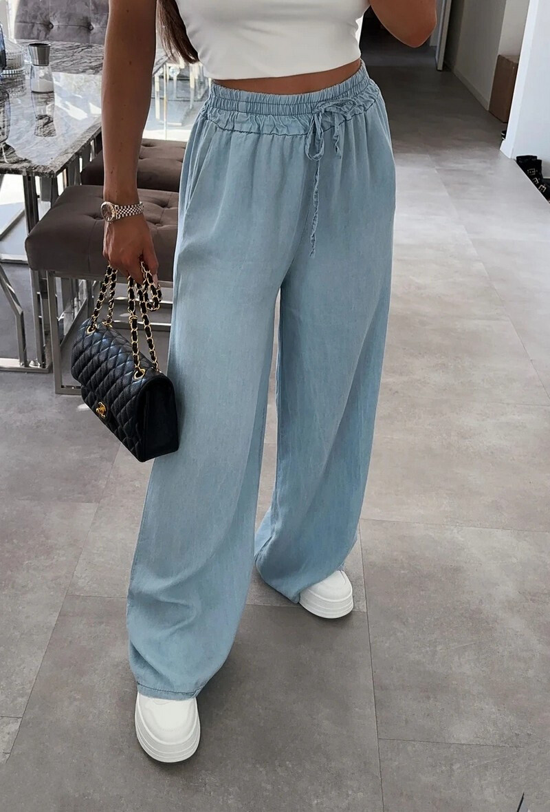 Grossiste Schilo-Jolie - PANTALONS EFFET JEAN DELAVE