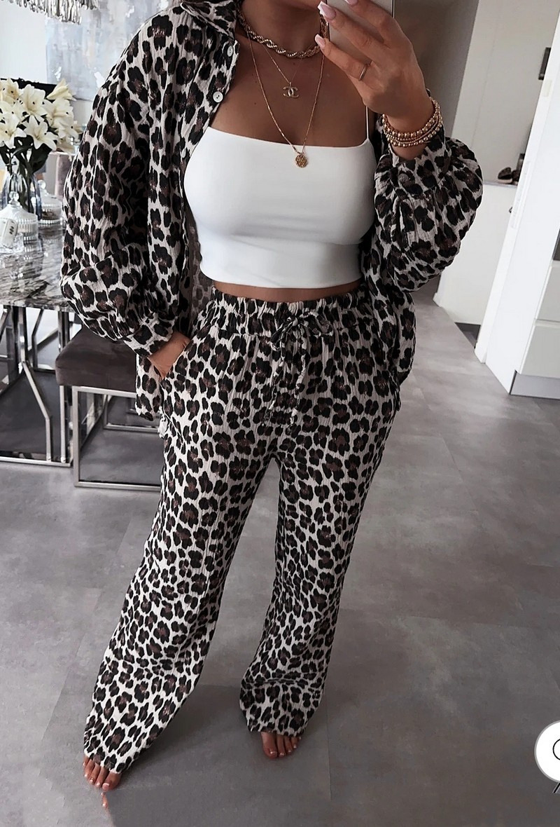Mayorista Schilo-Jolie - PANTALÓN DE ALGODÓN ESTAMPADO LEOPARDO