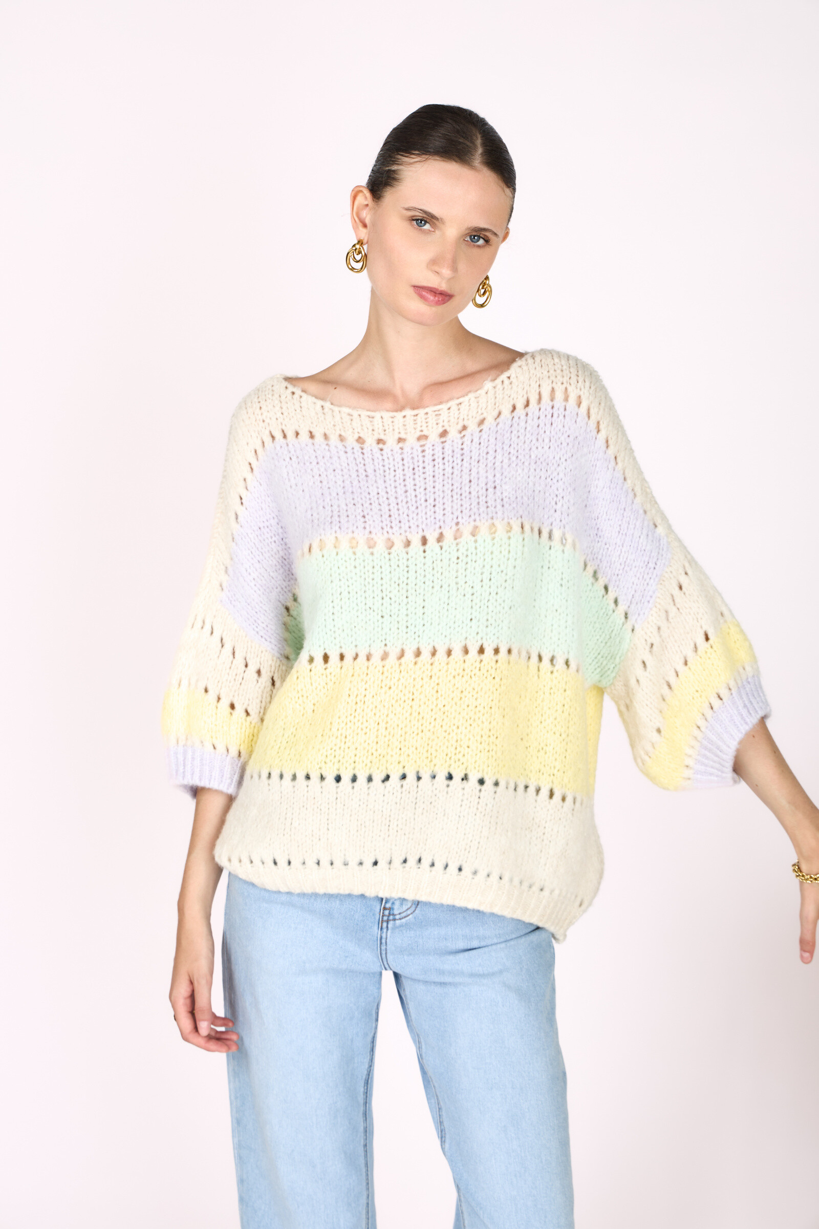 Grossiste Schilo-Jolie - PULL LAINE TRES DOUX MANCHES COURTES