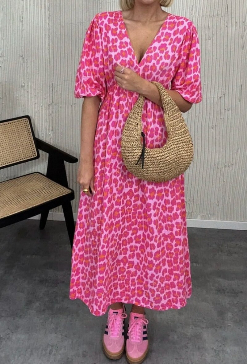 Grossiste Schilo-Jolie - ROBE GAZA COTON LEOPARD