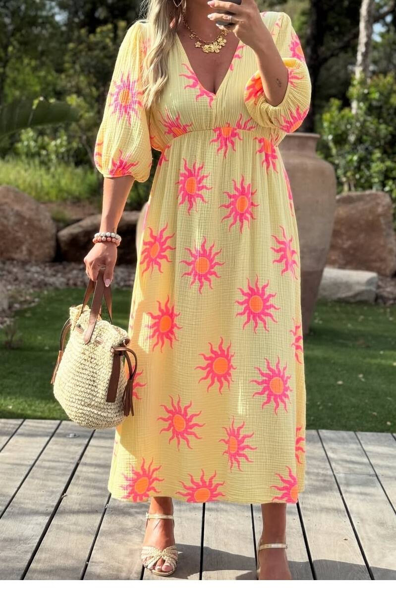 Wholesaler Schilo-Jolie - Fluo printed cotton dresses