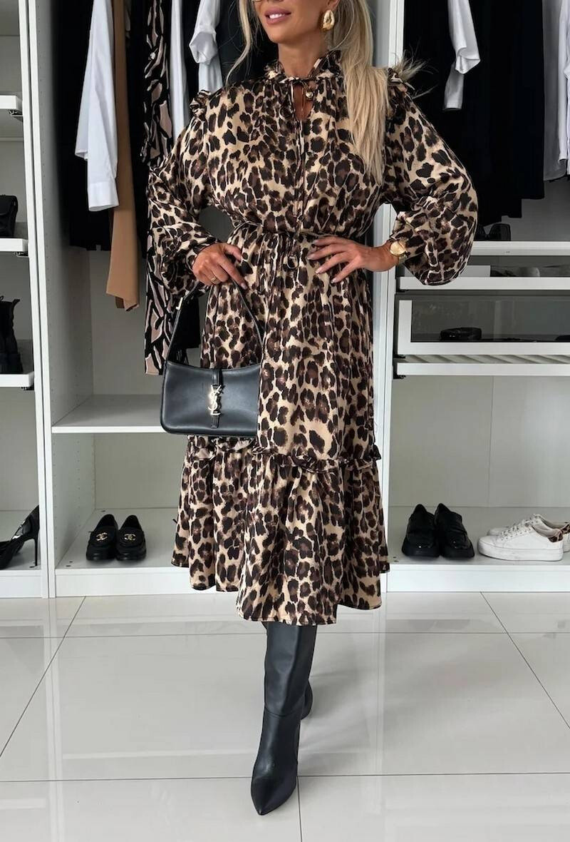Wholesaler Schilo-Jolie - LONG LEOPARD PRINT DRESSES
