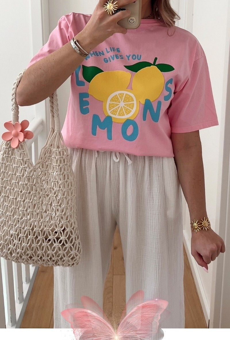 Grossiste Schilo-Jolie - T-SHIRT IMPRIMEE LEMONS