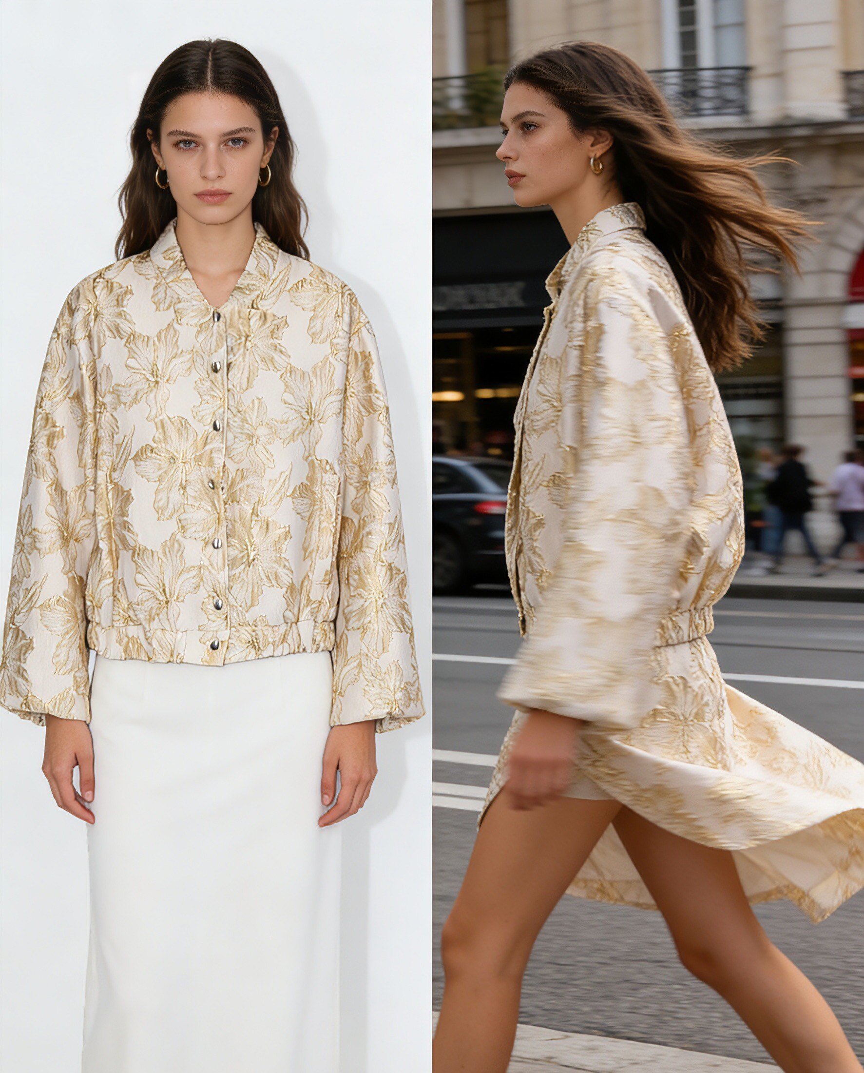 Grossiste SEBO PARIS - SEBO PARIS VESTE JACQUARD MOTIF FLEURS