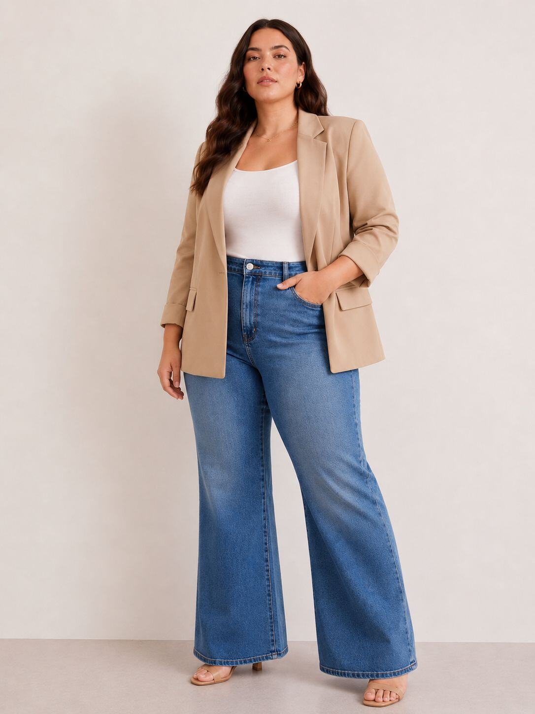 Mayorista See Modern Grandes Tailles - Blazer elegante de corte recto