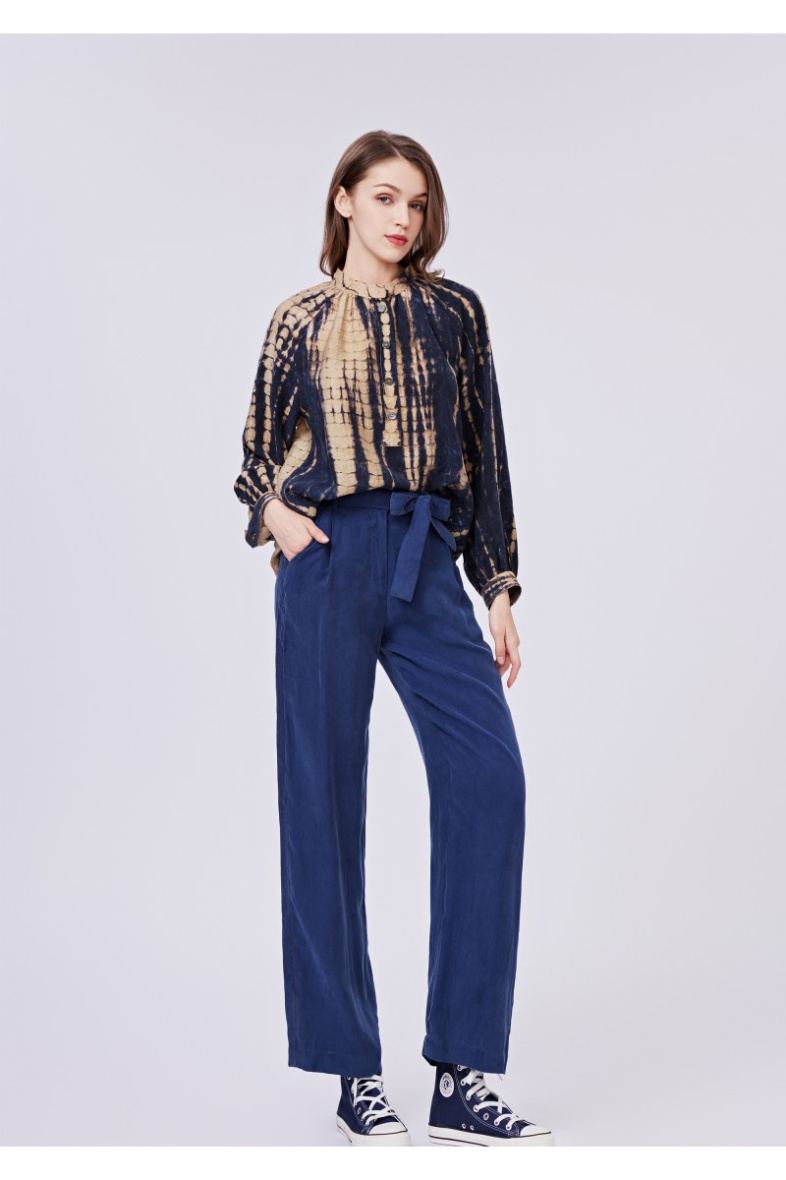 Grossiste SEE U SOON - Blouse imprimée serpent en tissu jacquard