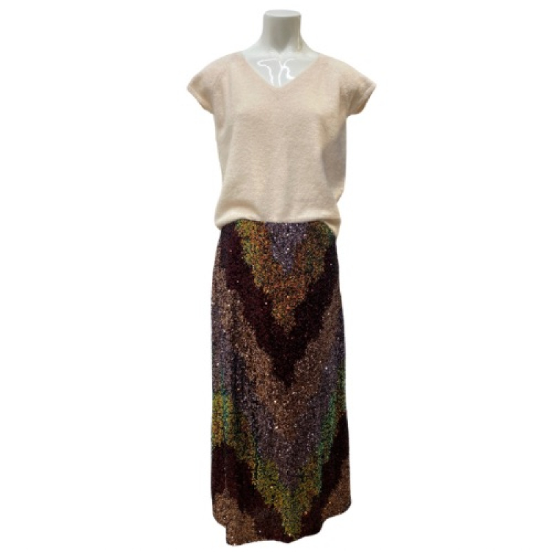 Wholesaler SEE U SOON - Multicolor sequin skirt