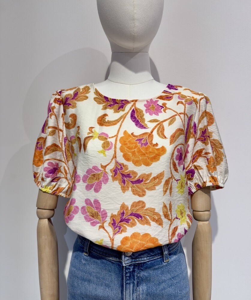 Grossiste Seelly - Blouse manche courte à nouer au dos