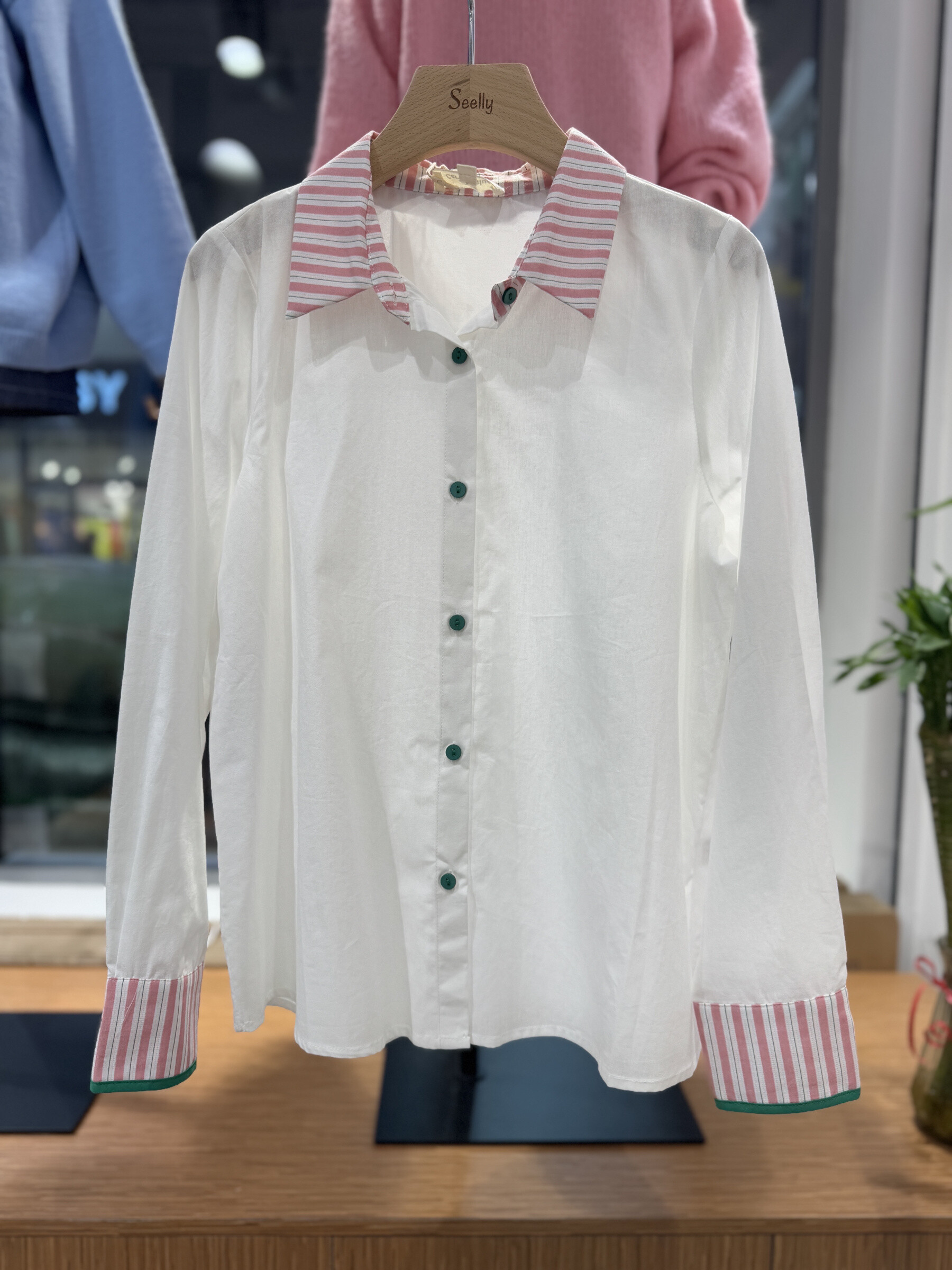 Grossiste Seelly - Chemise coton, col imprimé