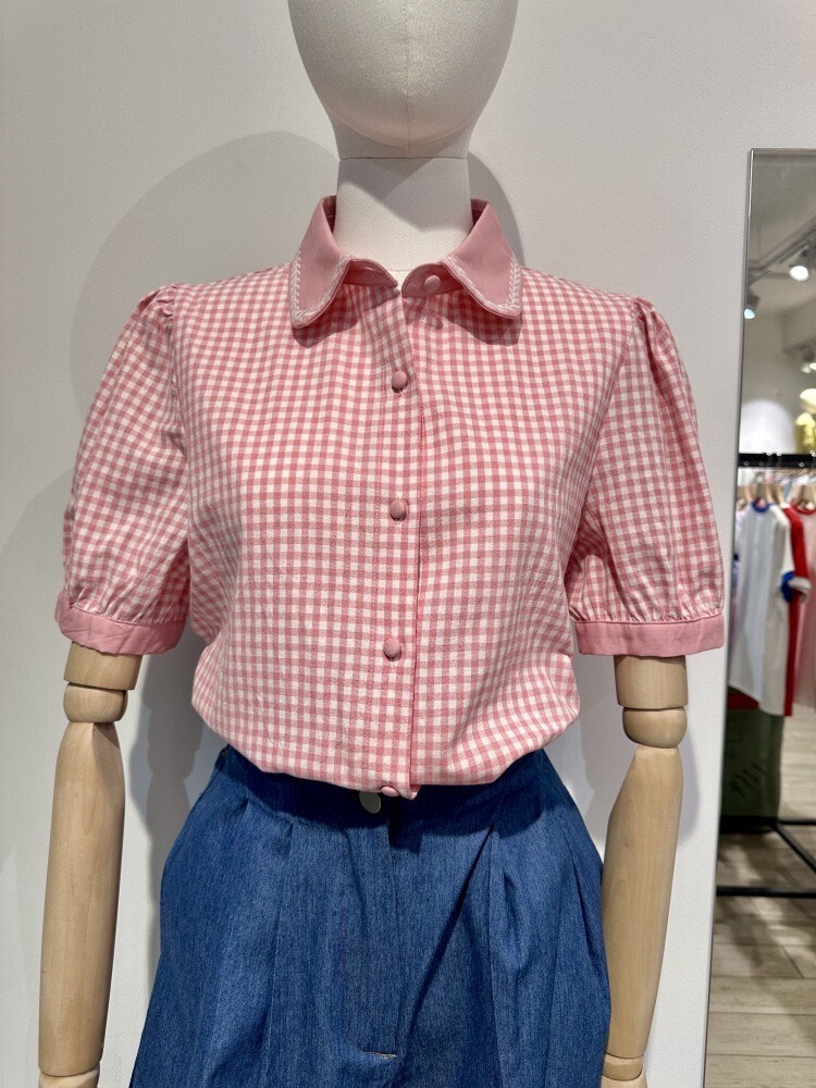 Grossiste Seelly - Chemise vichy manche courte