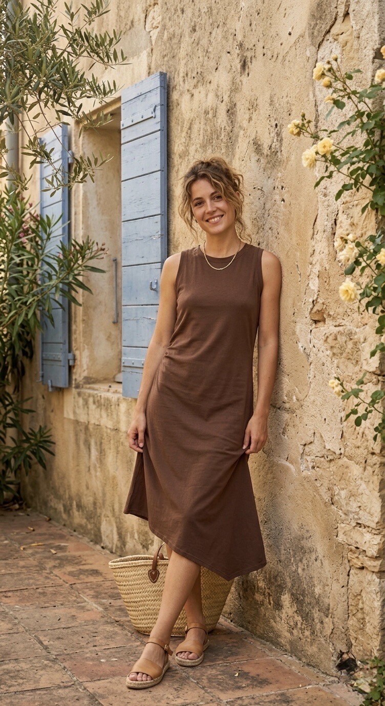 Grossiste Seelly - Robe sans manches en jersey