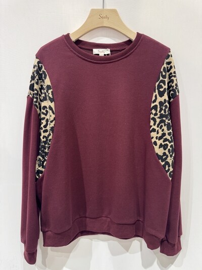 Grossiste Seelly - Sweat léopard Grossiste Seelly - Sweat léopard