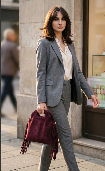 Großhändler SELINA & CO - TASCHE AUS SYNTHETISCHEM WILDLEDER Großhändler SELINA & CO - TASCHE AUS SYNTHETISCHEM WILDLEDER