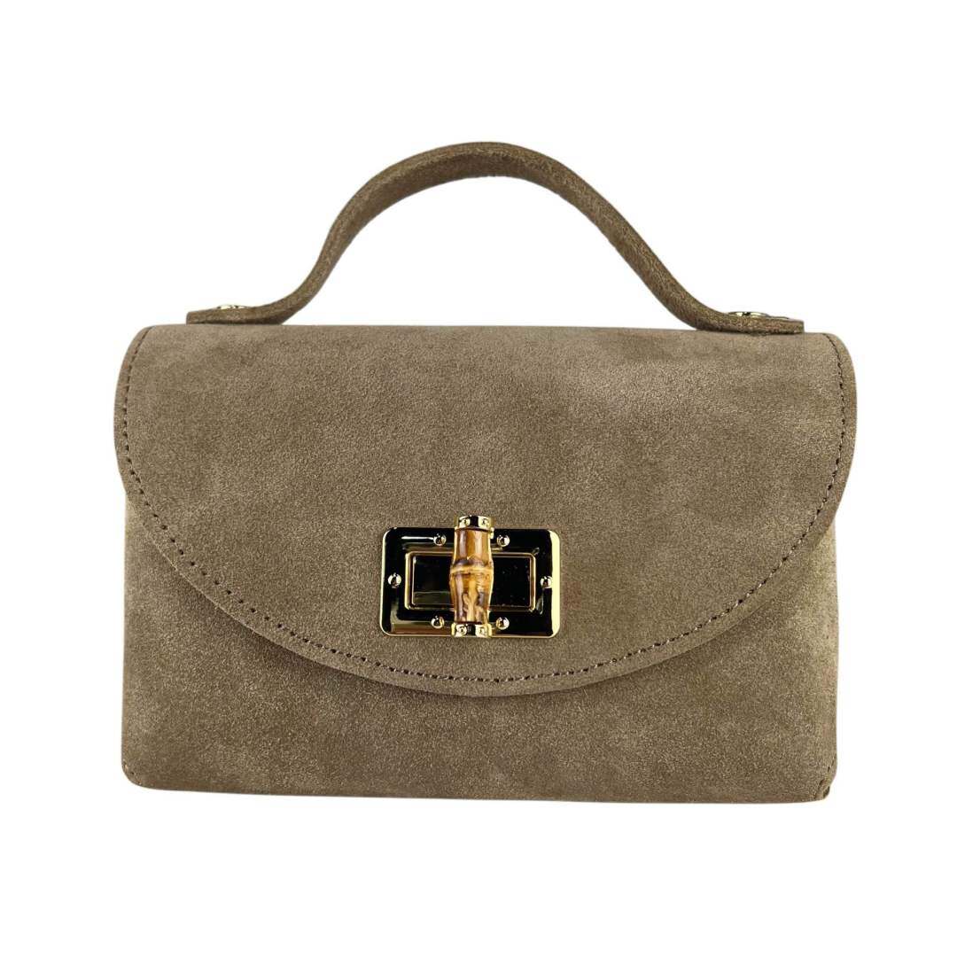 Grossista SELINA & CO - BORSA IN VERA PELLE SCAMOSCIATA SUEDE MADE IN ITALY