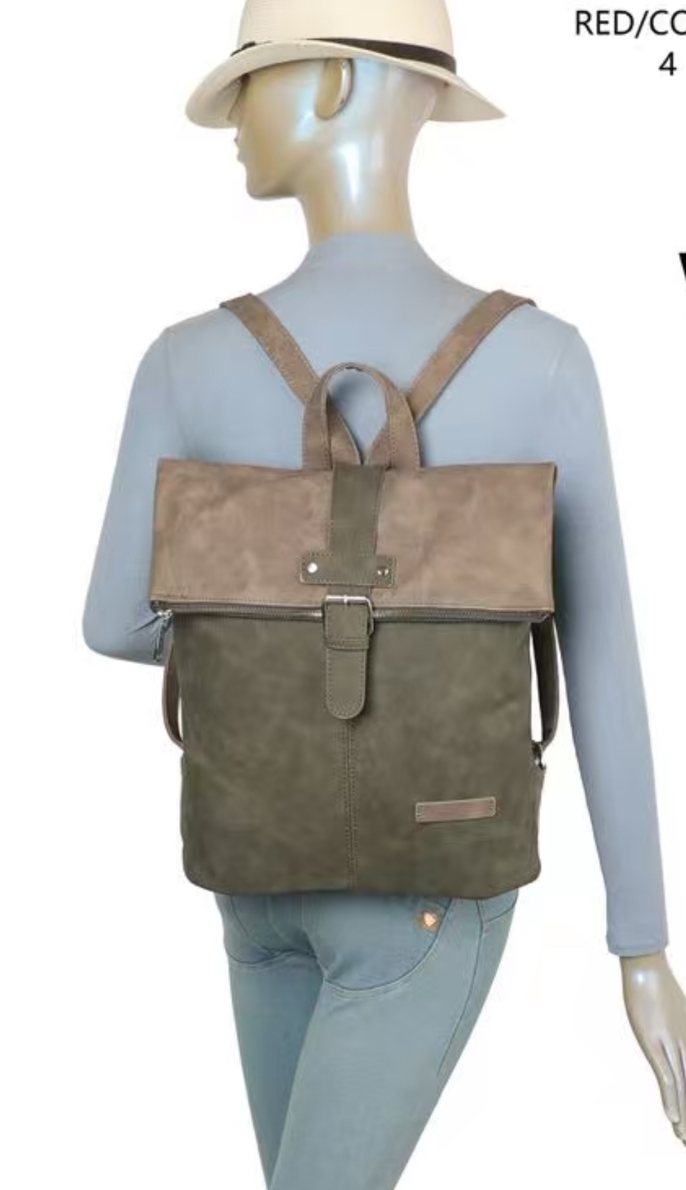 Wholesaler SELINA & CO - LARGE NUBUCK BACKPACKS