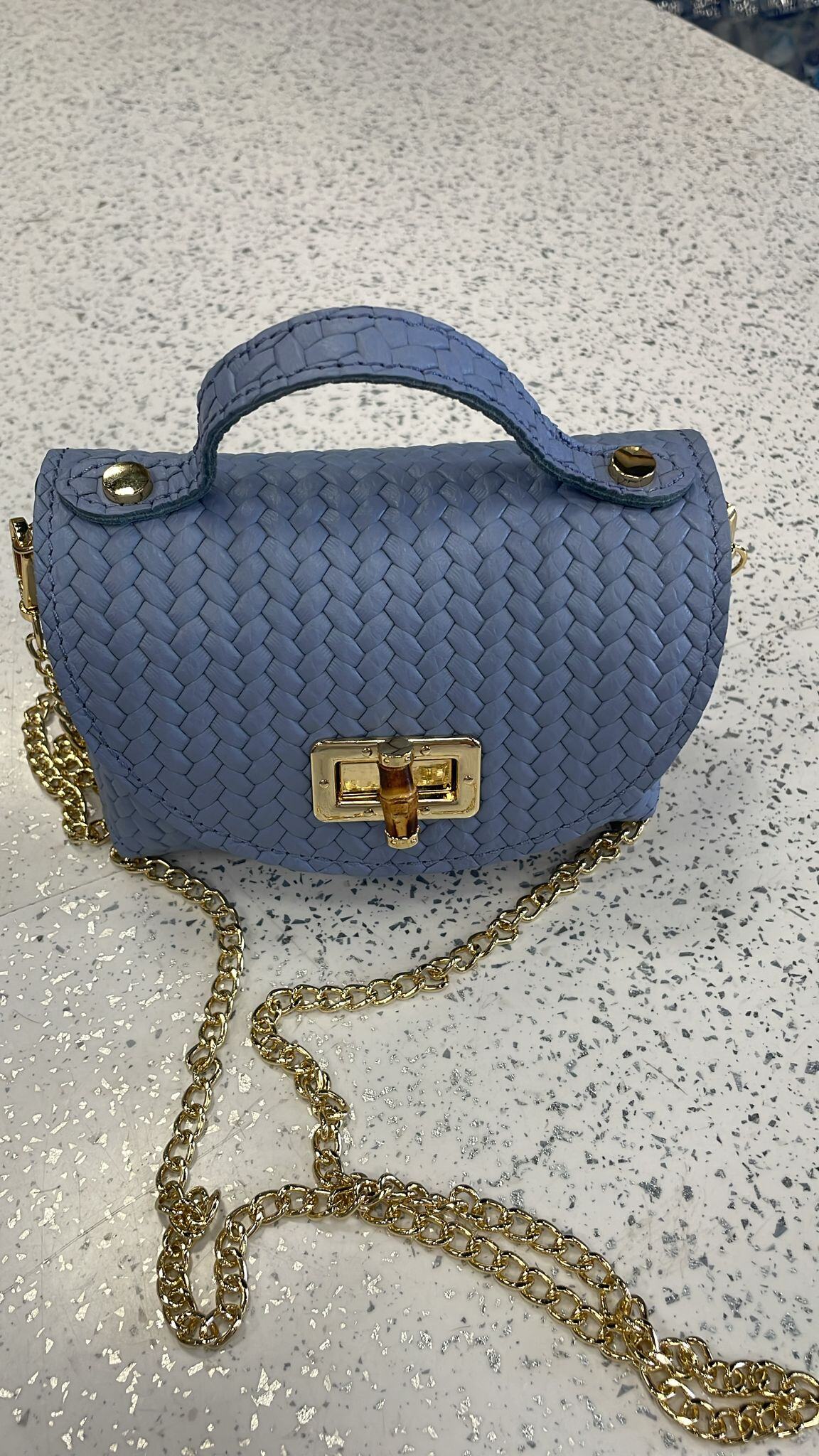Wholesaler SELINA & CO - PRINTED GENUINE LEATHER BAG MADE IN ITALY