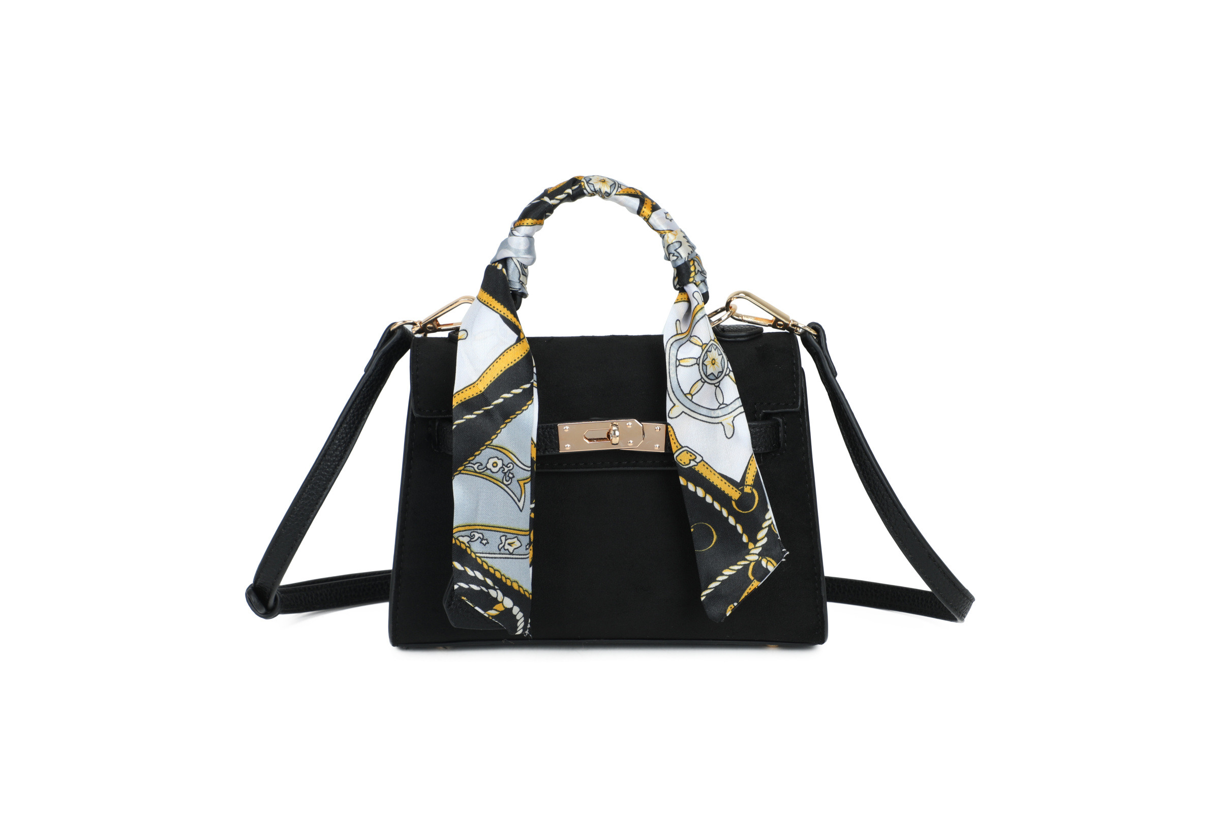 Wholesaler SELINA & CO - Mini suede bag with scarf