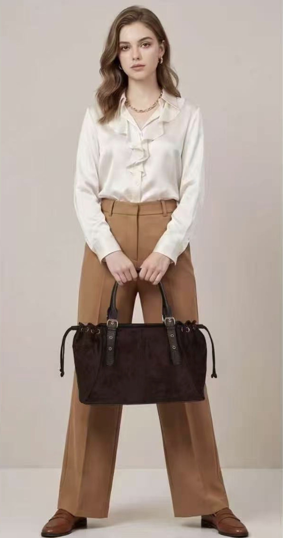 Wholesaler SELINA & CO - MAXI BAG IN SYNTHETIC SUEDE