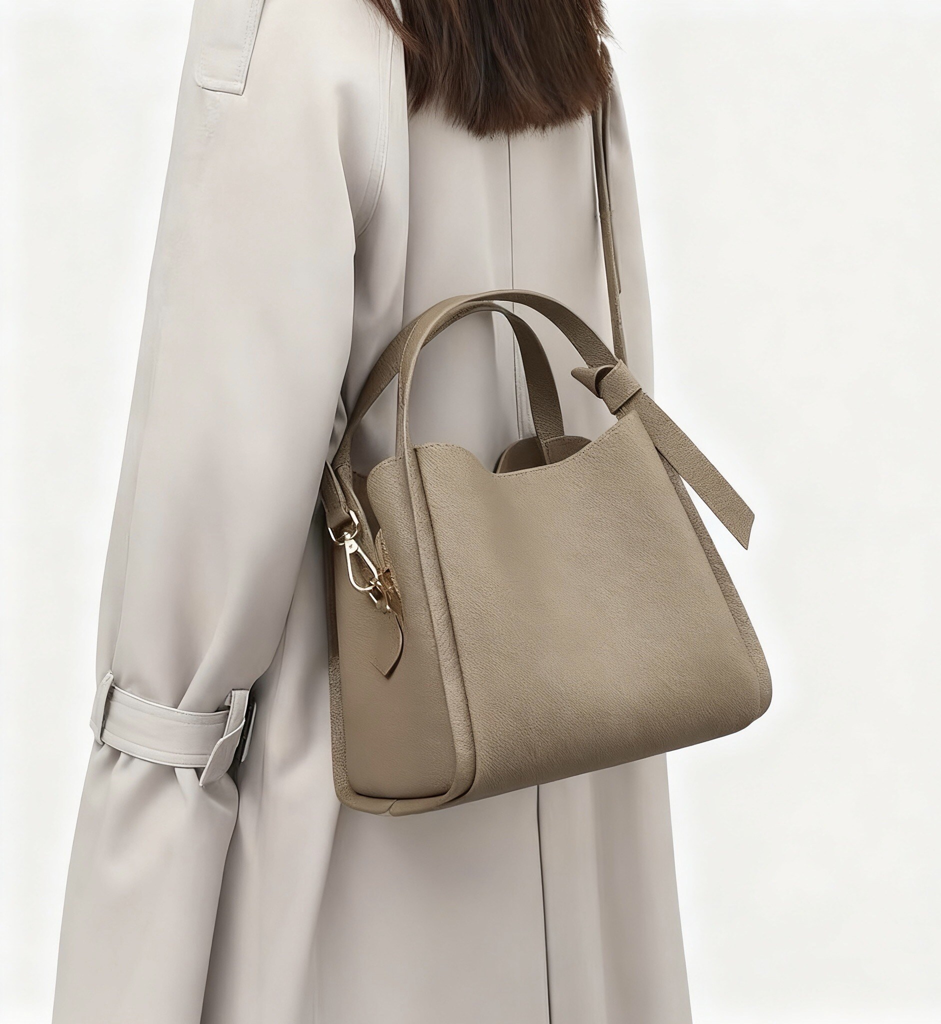 Grossiste SELINA & CO - SAC EN CUIR VÉRITABLE AVEC 3 COMPARTIMENTS