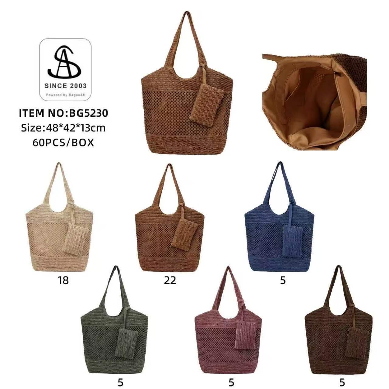 Mayorista SELINA & CO - BOLSO DE RAFIA