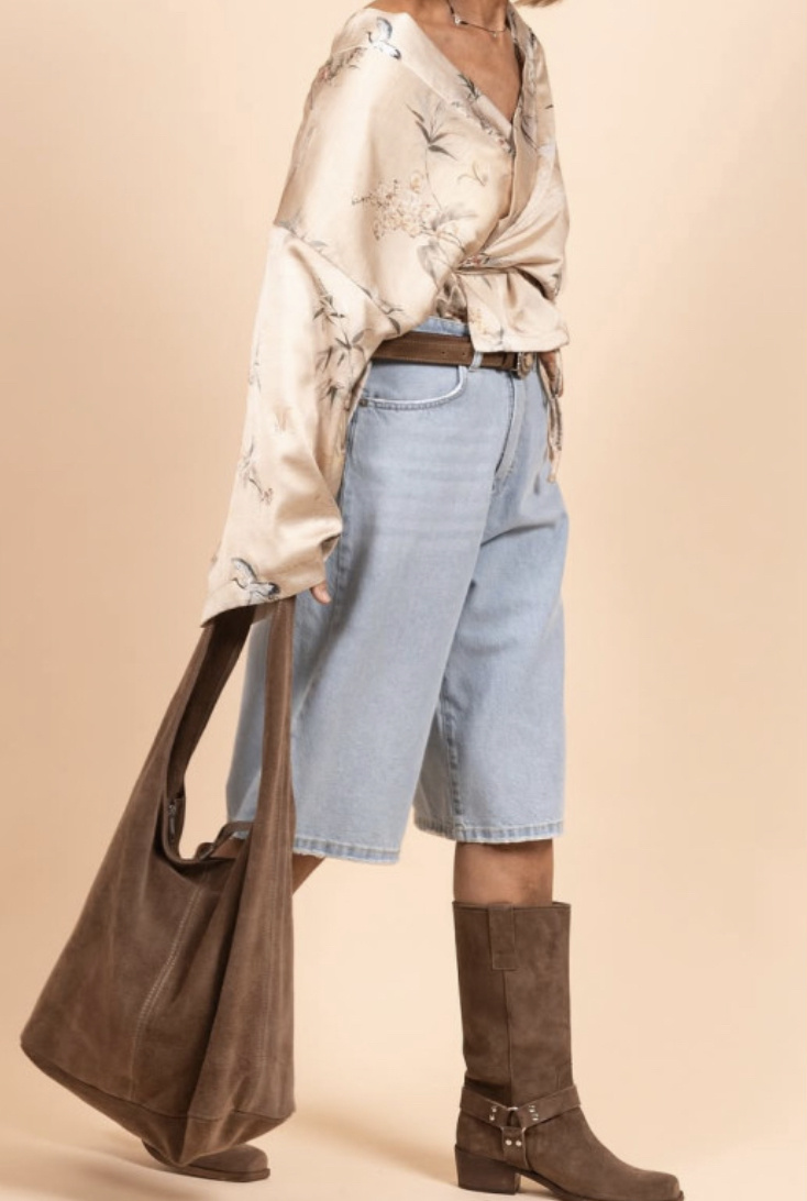 Wholesaler SELINA & CO - GENUINE SUEDE LEATHER BAG