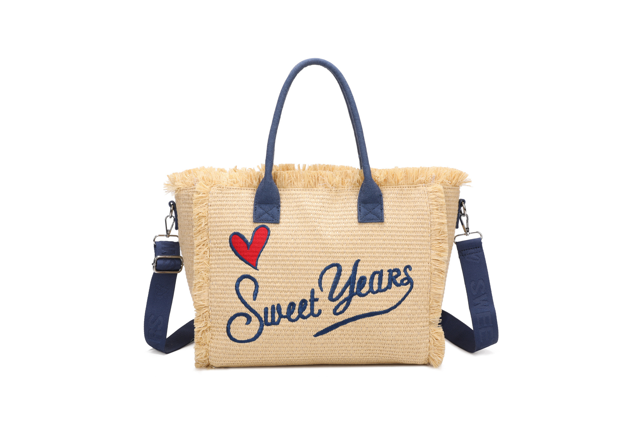 Grossista SELINA & CO - Borsa grande summer vibes in paglia