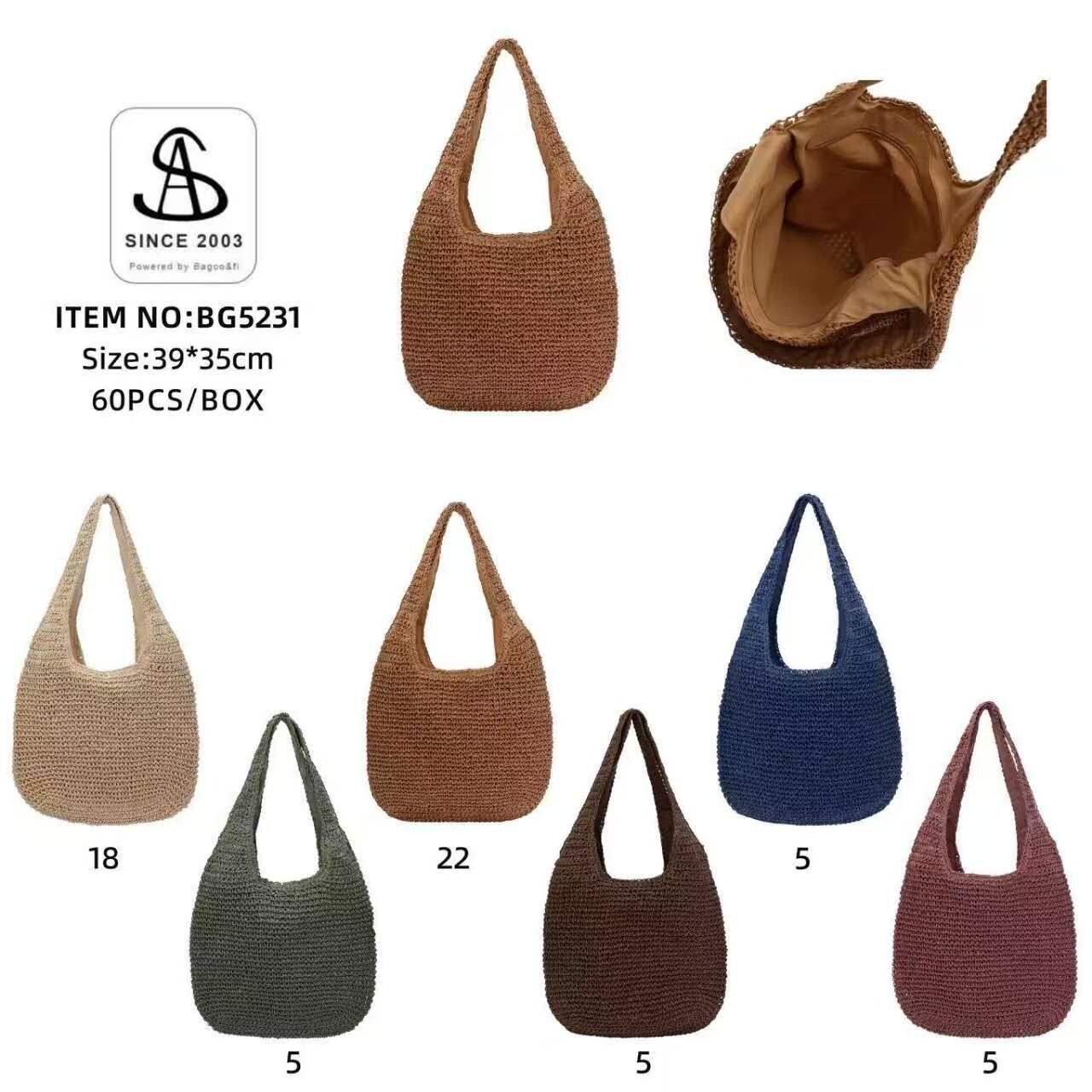 Mayorista SELINA & CO - BOLSO DE RAFIA