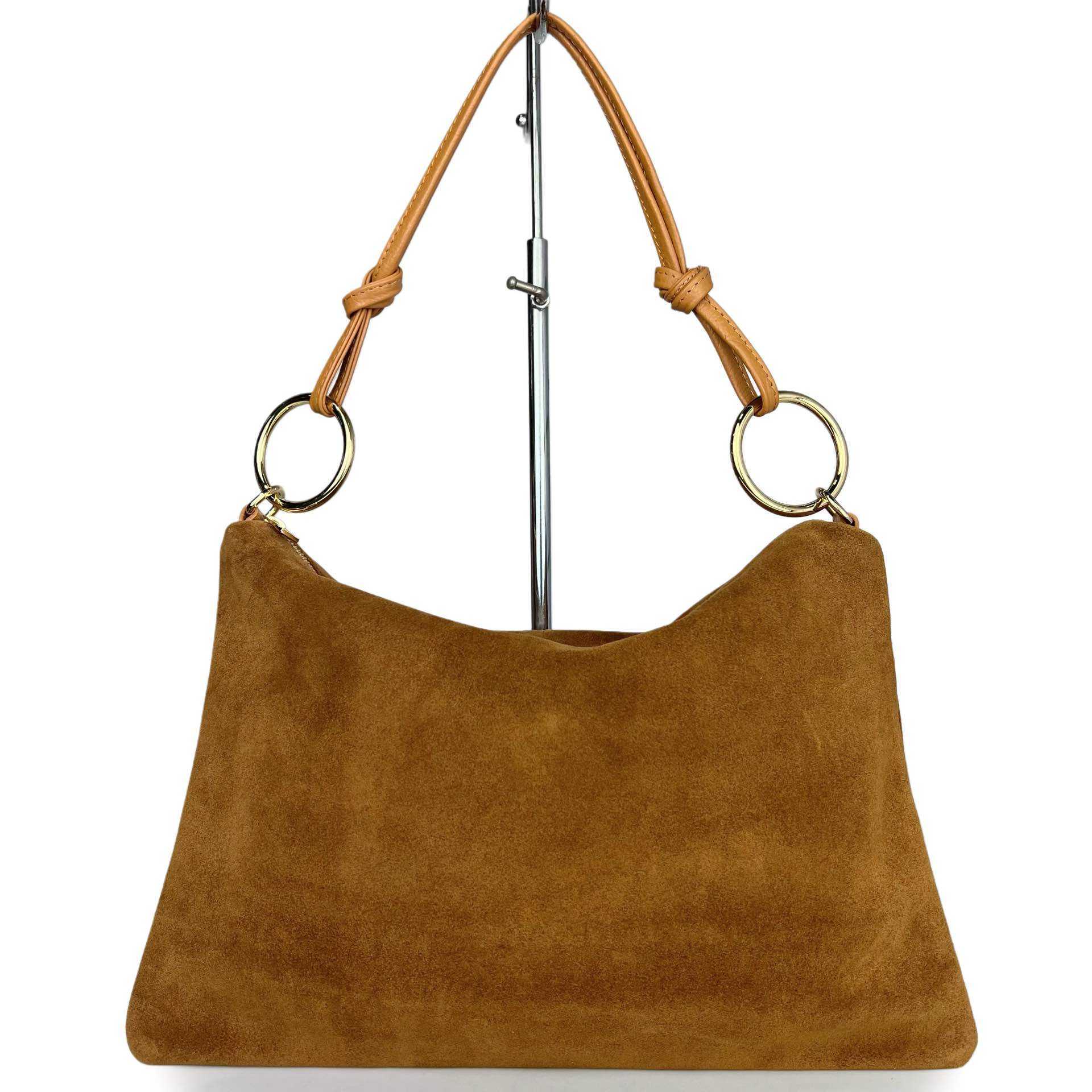 Wholesaler SELINA & CO - LARGE SUEDE LEATHER BAG MADE IN ITALY