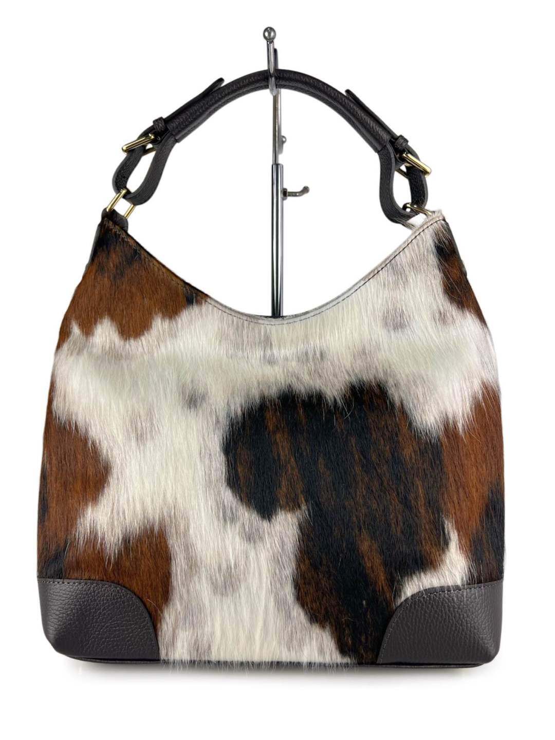Grossista SELINA & CO - Borsa a spalla in vera pelle cavallino made in Italy