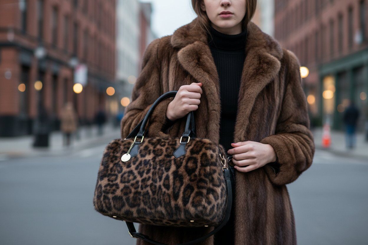 Wholesaler SELINA & CO - LARGE FAUX FUR BAG