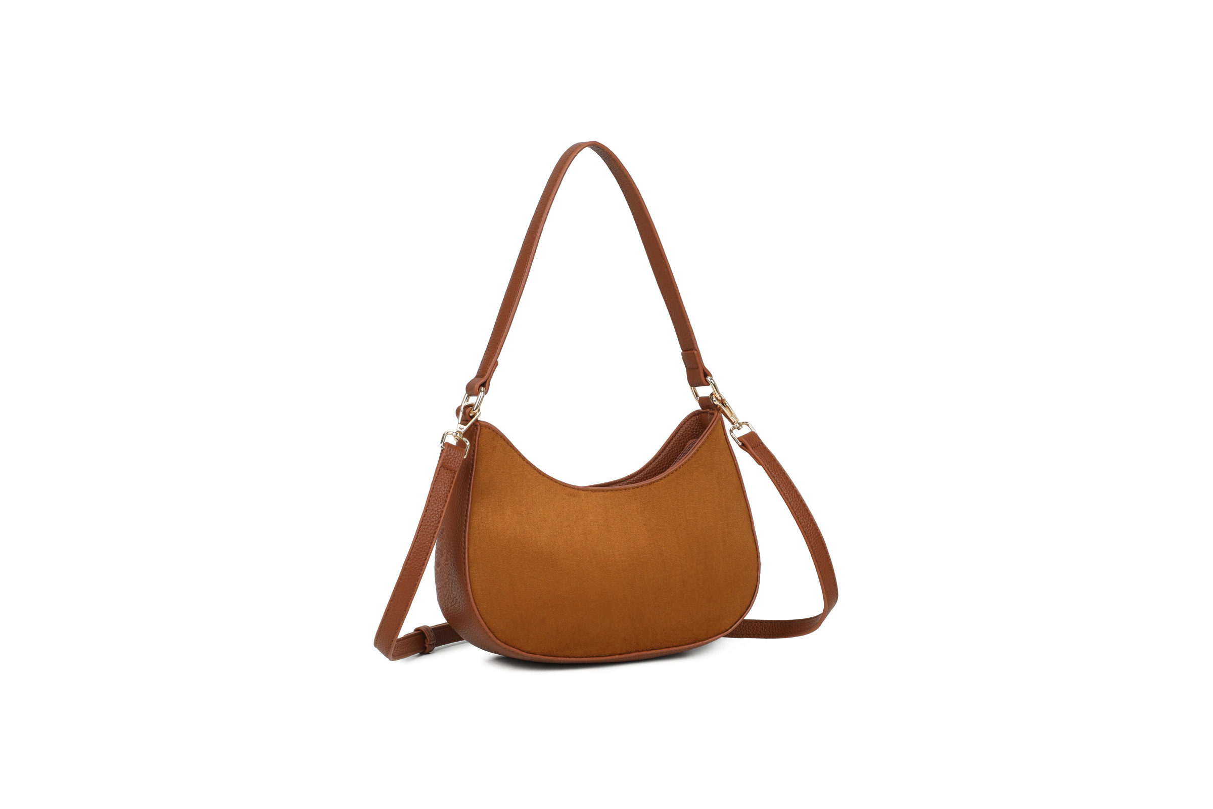 Wholesaler SELINA & CO - Small crescent suede handbag